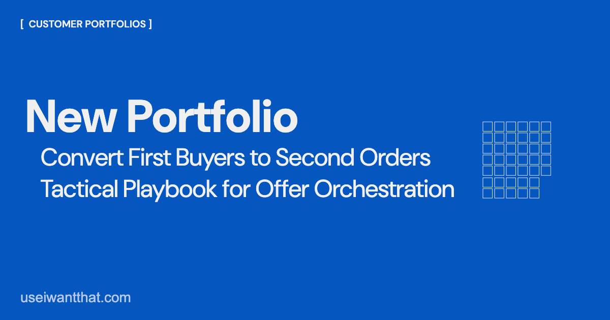New portfolio first buyer to second order open graph image